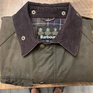 Barbour Wax Jacket, XXL, Olive Green